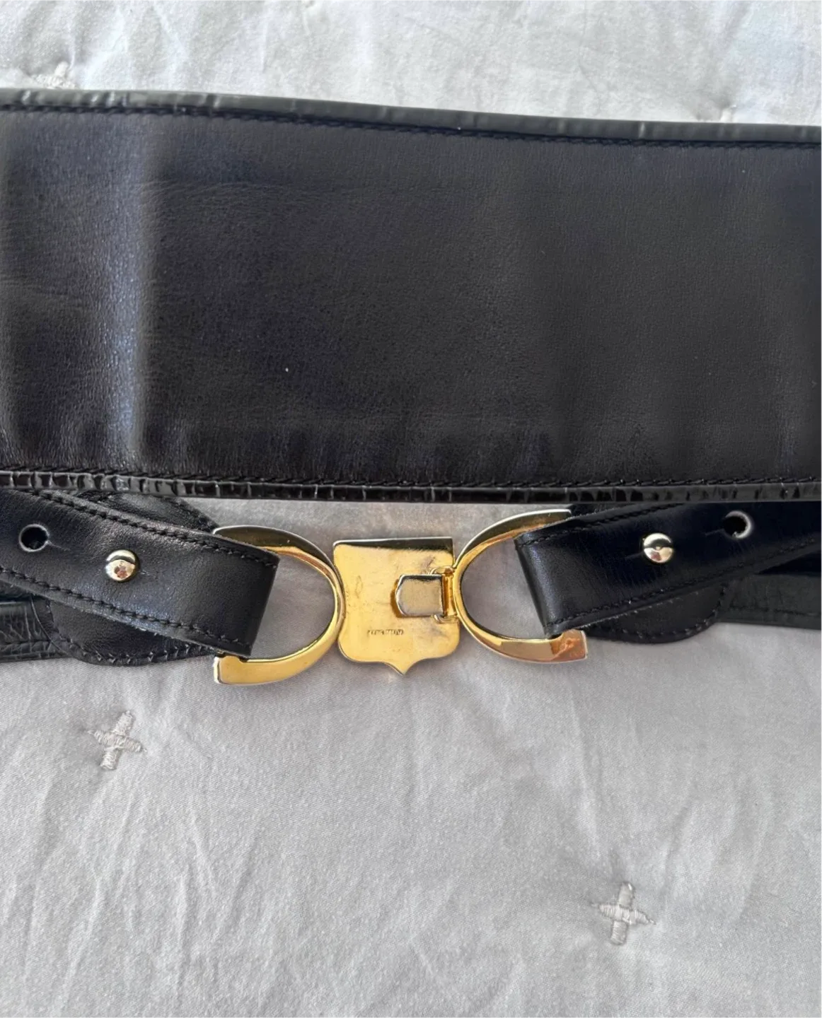 #cleanout Celine Black Leather Belt image indicator(3)