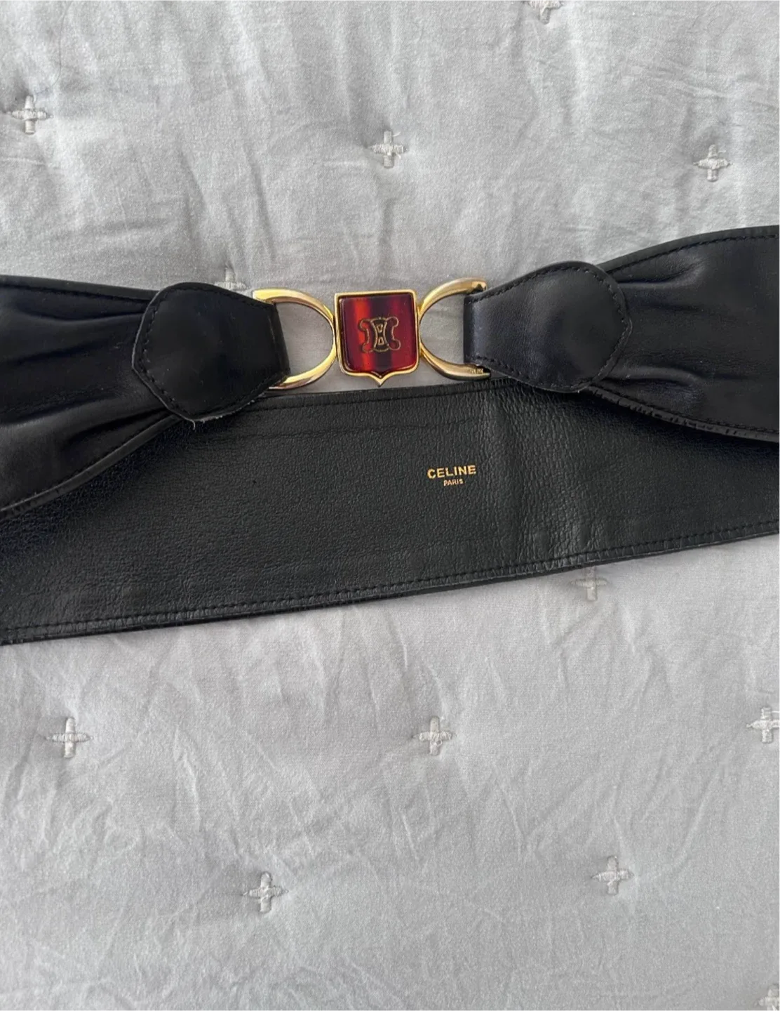 #cleanout Celine Black Leather Belt image indicator(4)