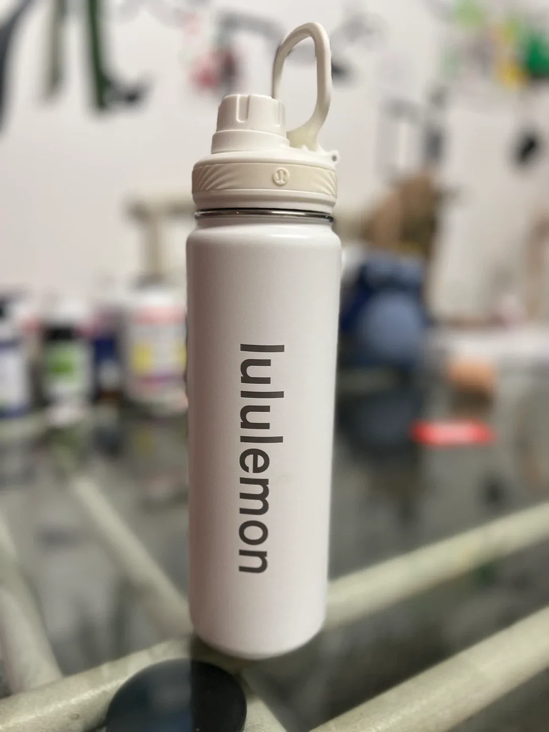 Lululemon White Water Bottle