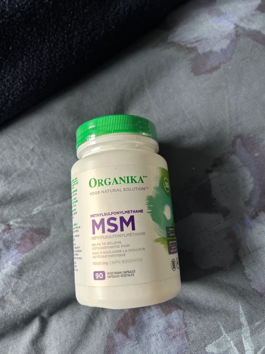 Organika MSM 1000mg, 90 capsules