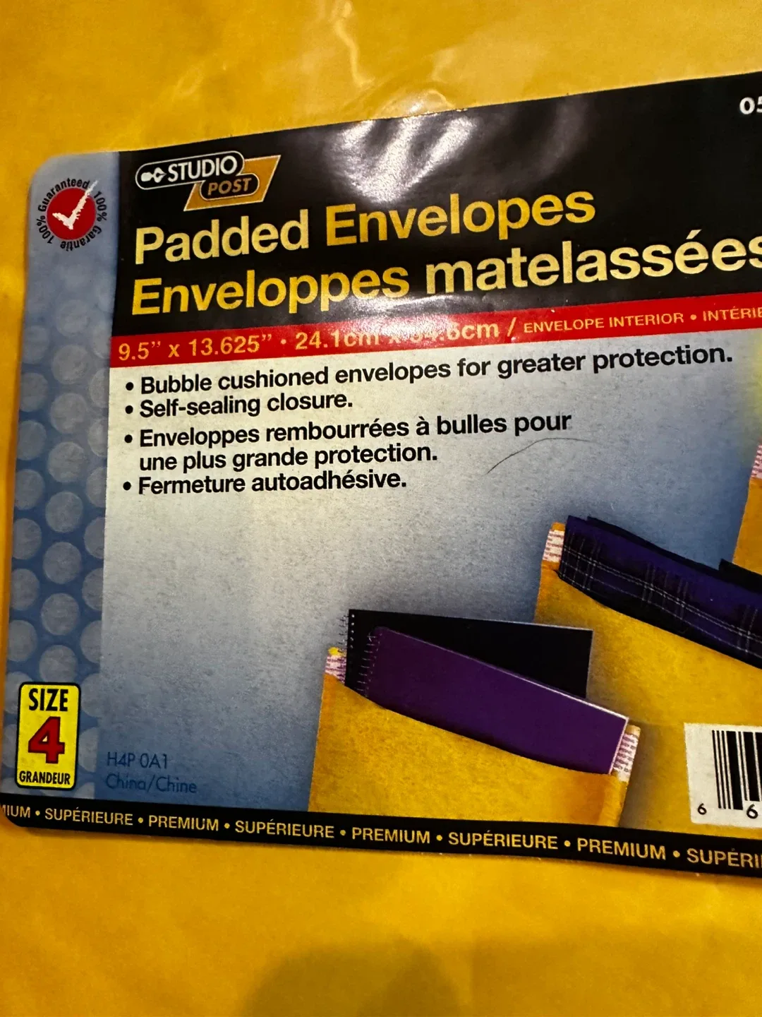 Studio Post Size 4 Padded Envelopes - $1 each New!