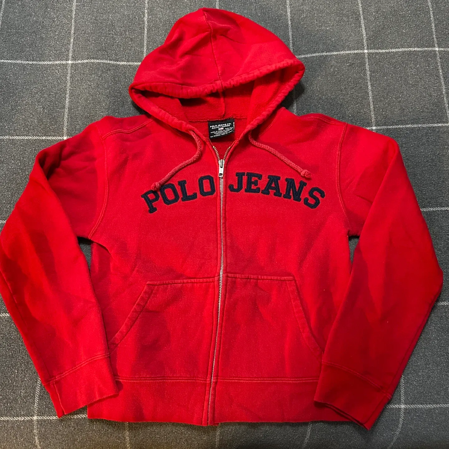 Polo Jeans Ralph Lauren Red Zip-Up Hoodie