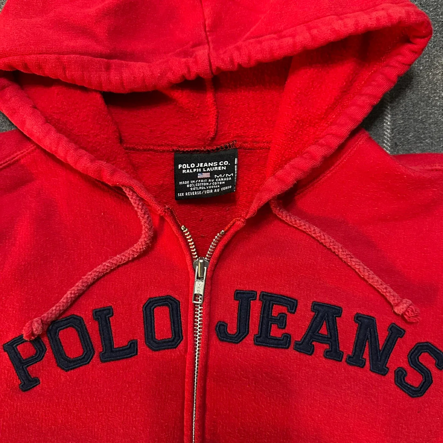 Polo Jeans Ralph Lauren Red Zip-Up Hoodie image indicator(2)