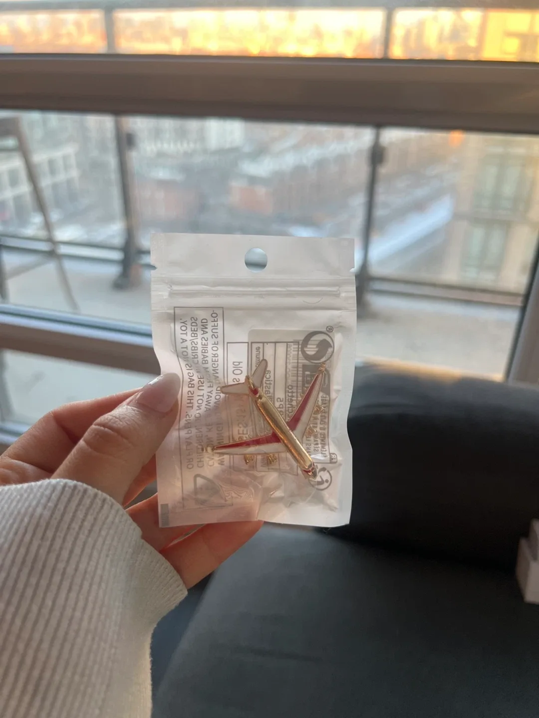 Airplane Pin Brooch - New in Package!