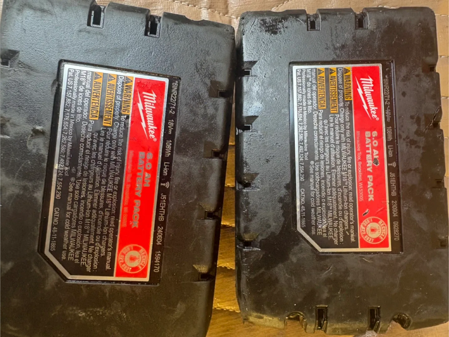 Milwaukee M18 REDLITHIUM HIGH OUTPUT XC6.0 Battery image indicator(2)