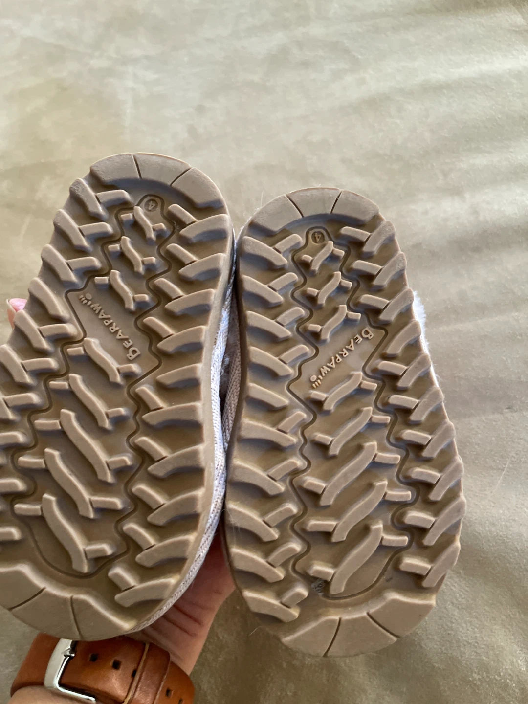 Bearpaw Pink Faux Fur Slippers - Size 4 - photo 2