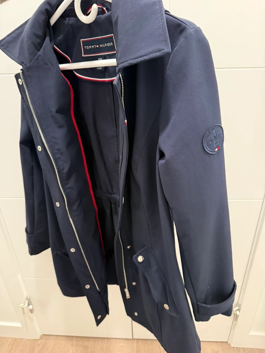 Women’s Tommy Hilfiger Navy Blue Rain Coat - Size S image indicator(5)