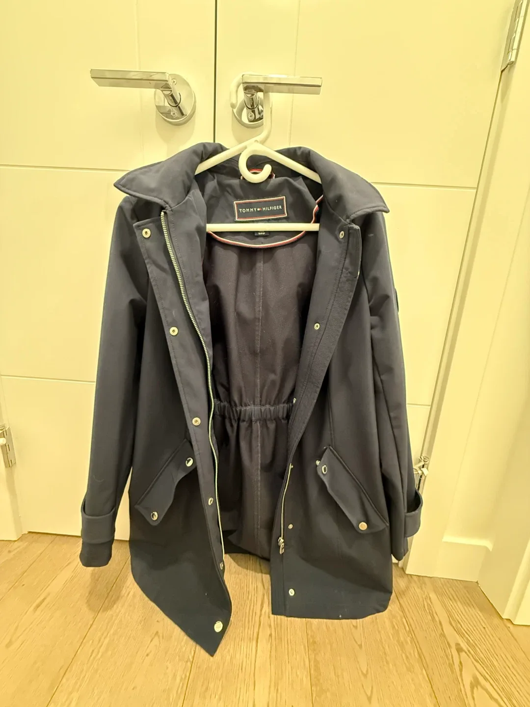 Women’s Tommy Hilfiger Navy Blue Rain Coat - Size S