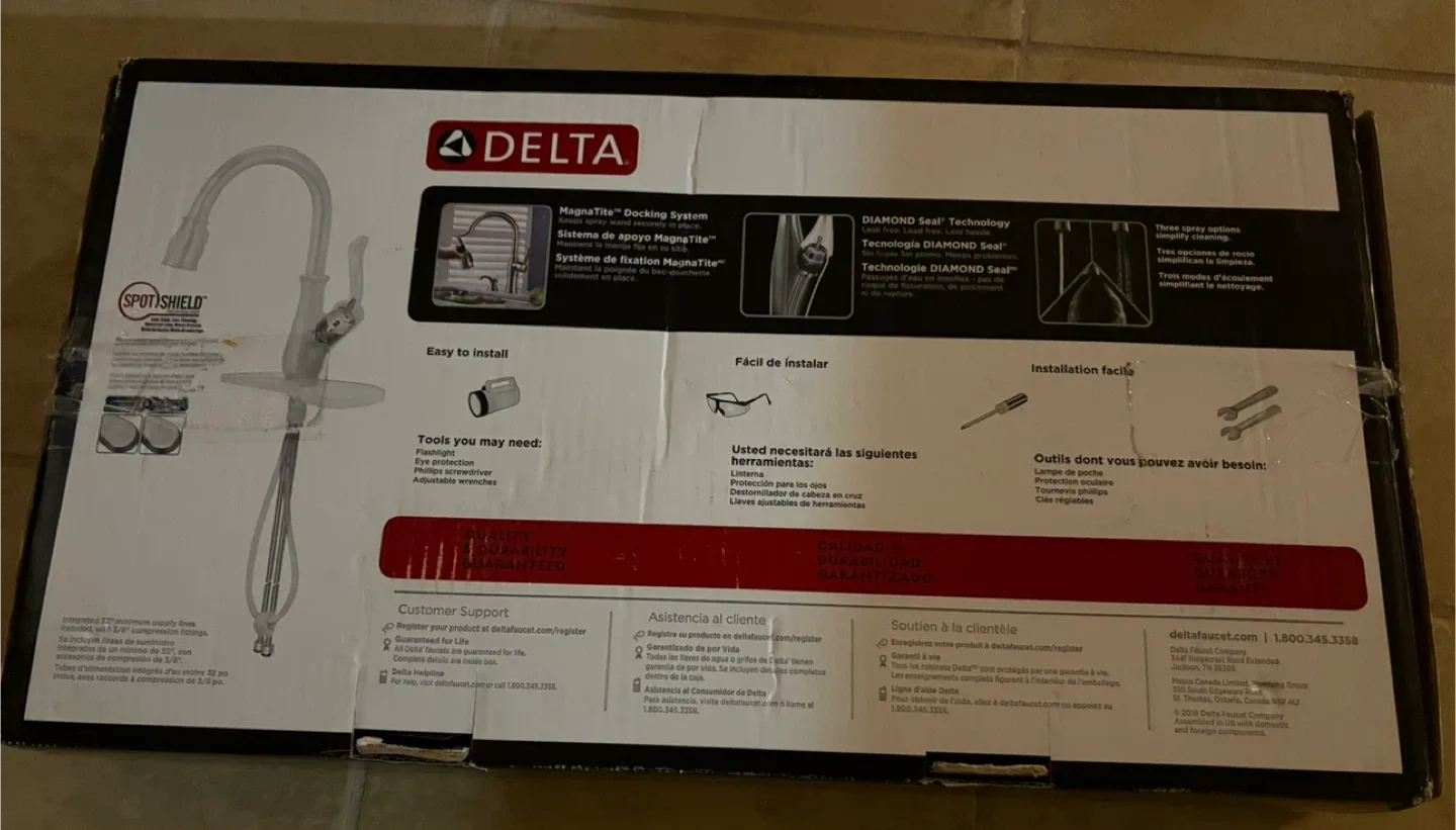 New Delta Berkley SpotShield Kitchen Faucet image indicator(6)