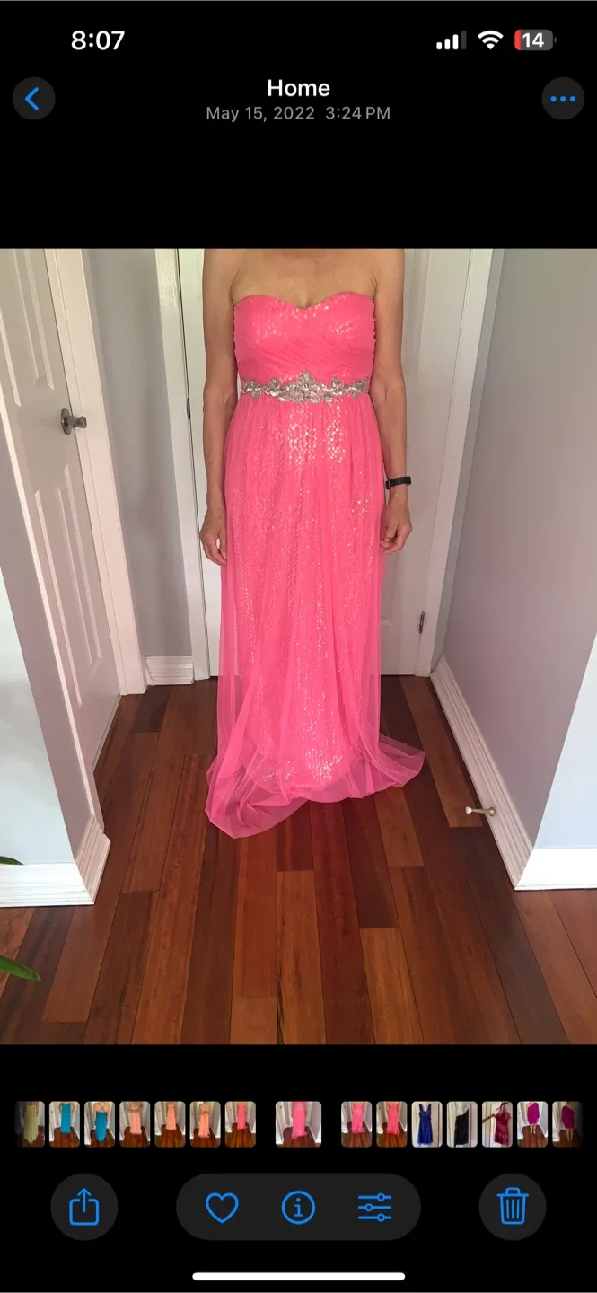 Pink Sequin Formal Dress
