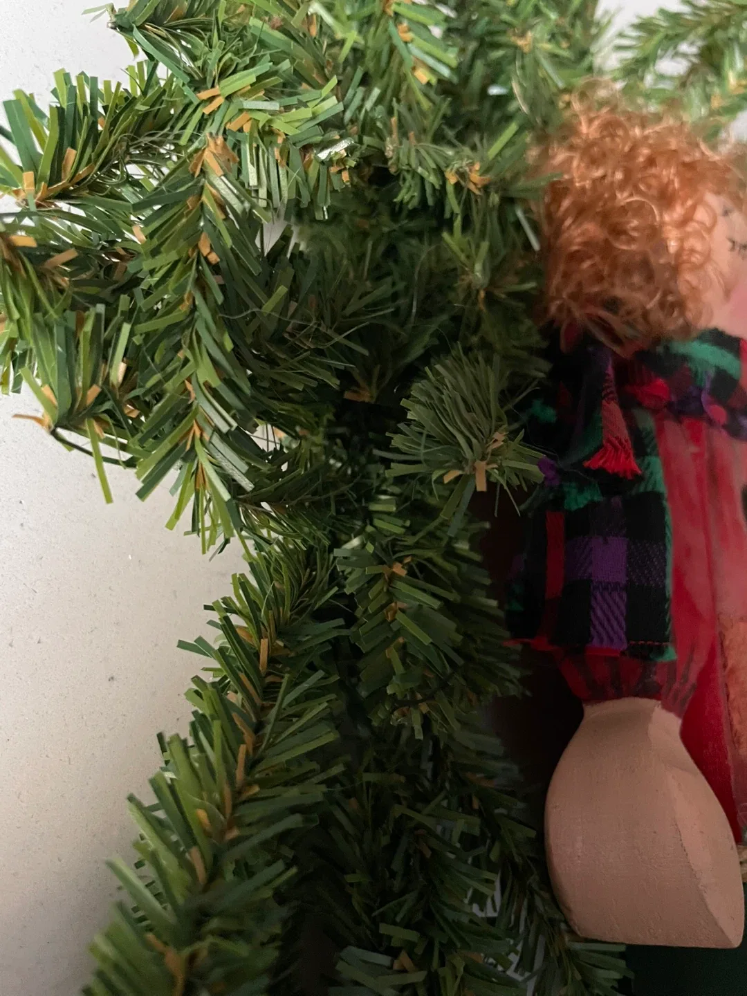 Handmade Raggedy Doll Christmas Wreath image indicator(3)