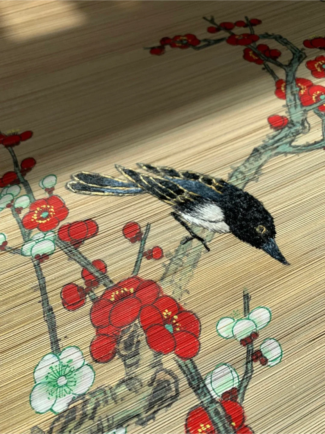 #🎁idea•Floral and Bird Embroidery Wall Art Scroll image indicator(4)