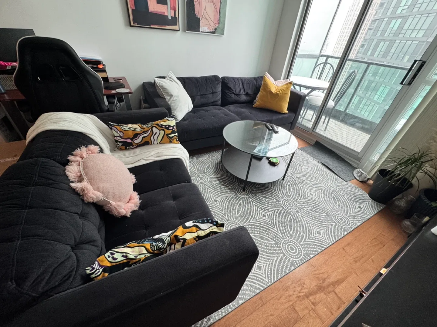 Anthena Charcoal Sofa & Loveseat Set image indicator(2)