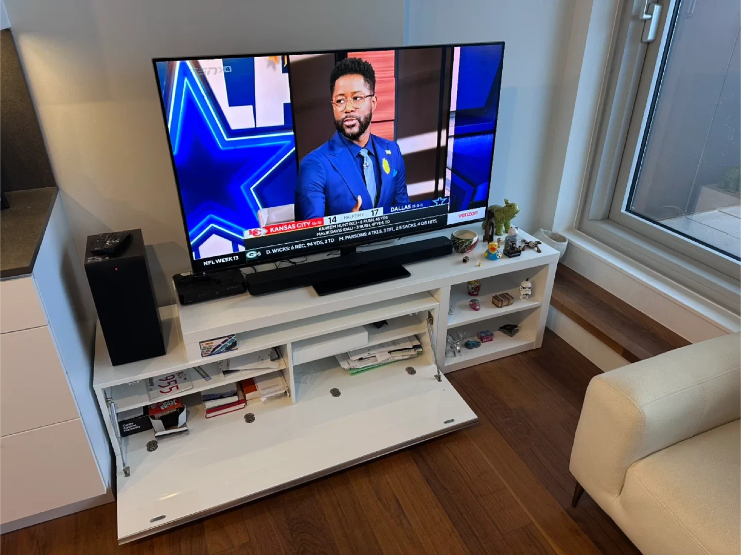 Structube White TV Stand