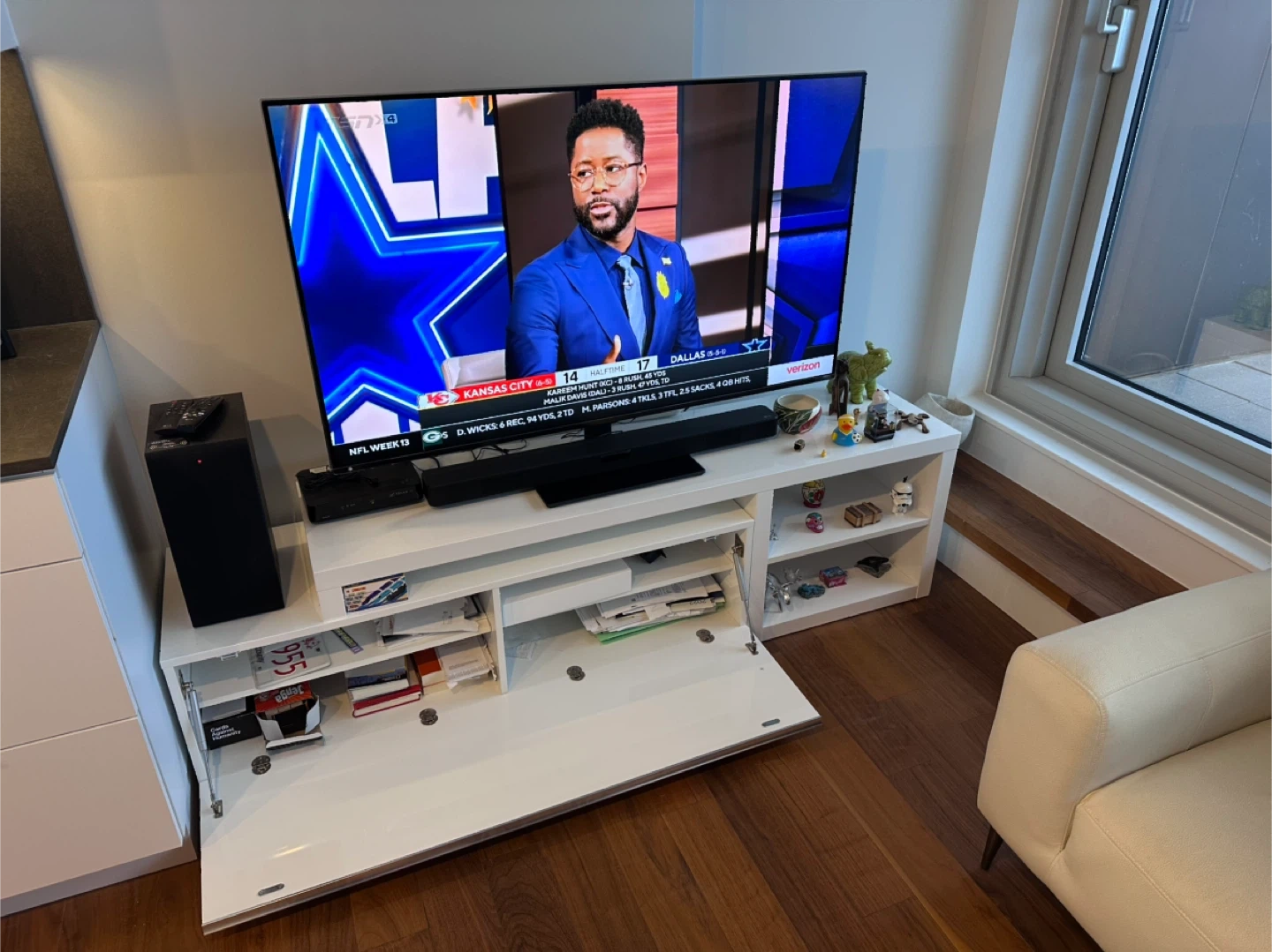 Structube White TV Stand | Karrot