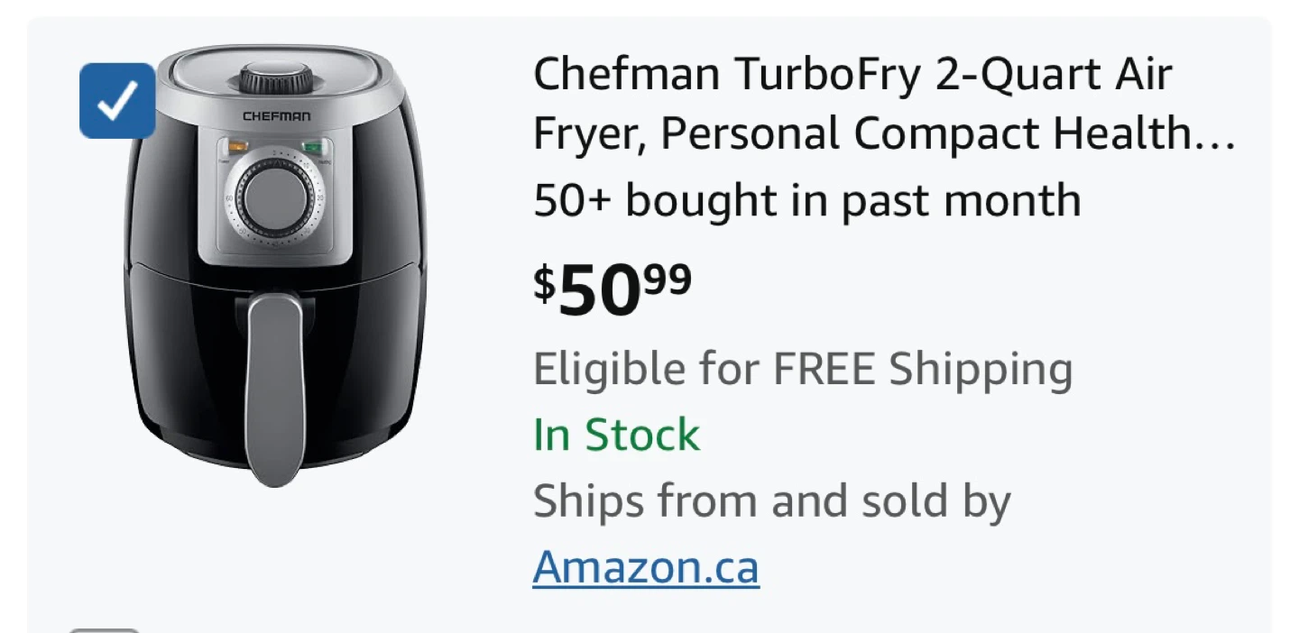 Chefman TurboFry 2-Quart Air Fryer - photo 5