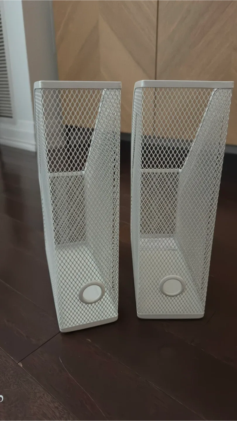 Ikea Document Magazine File, White, Set of 2