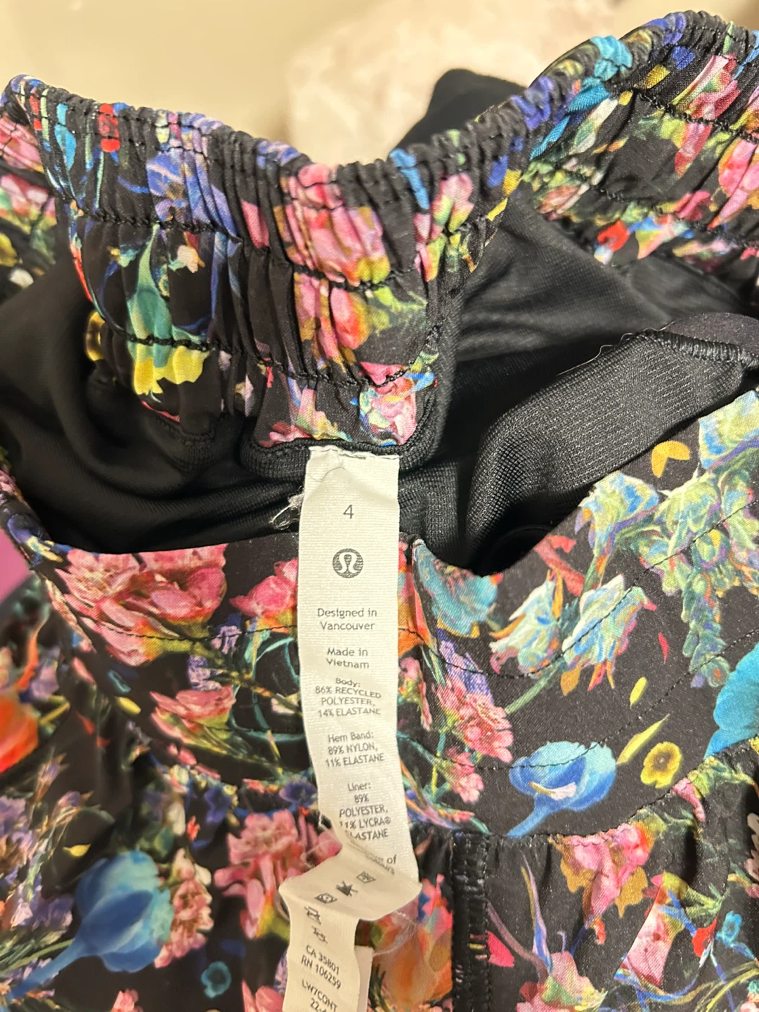 Lululemon Floral Running Shorts - Size 4 #cleanout - photo 2