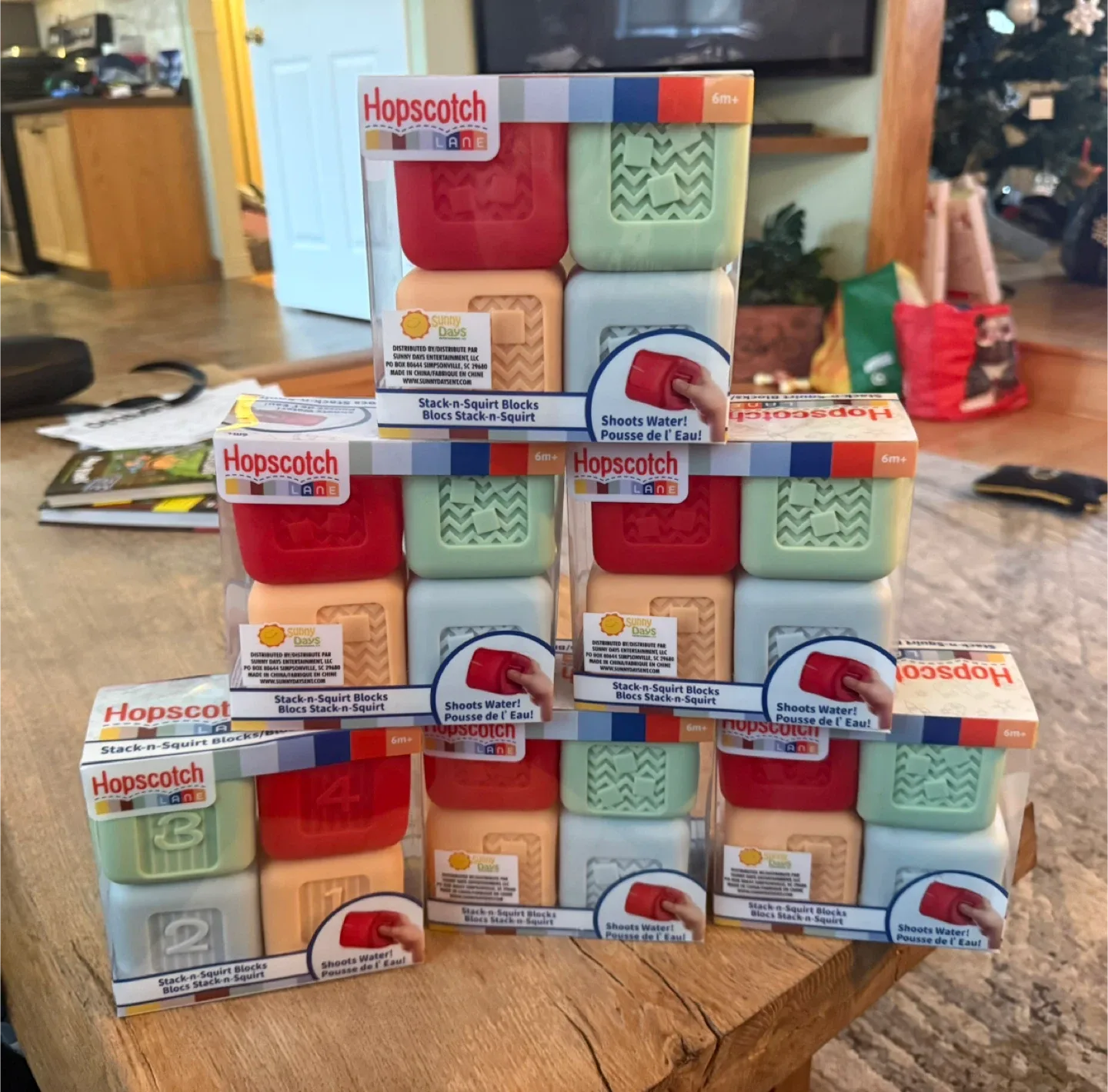 Hopscotch Lane Stack-n-Squirt Blocks (6m+)