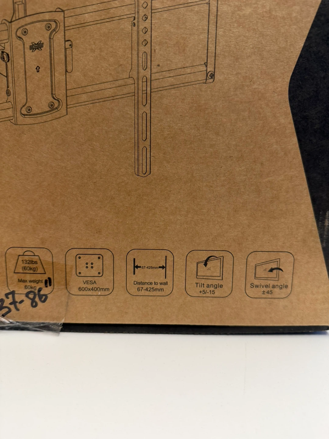Large TV Wall Mount for Most 37-86 inch - photo 2