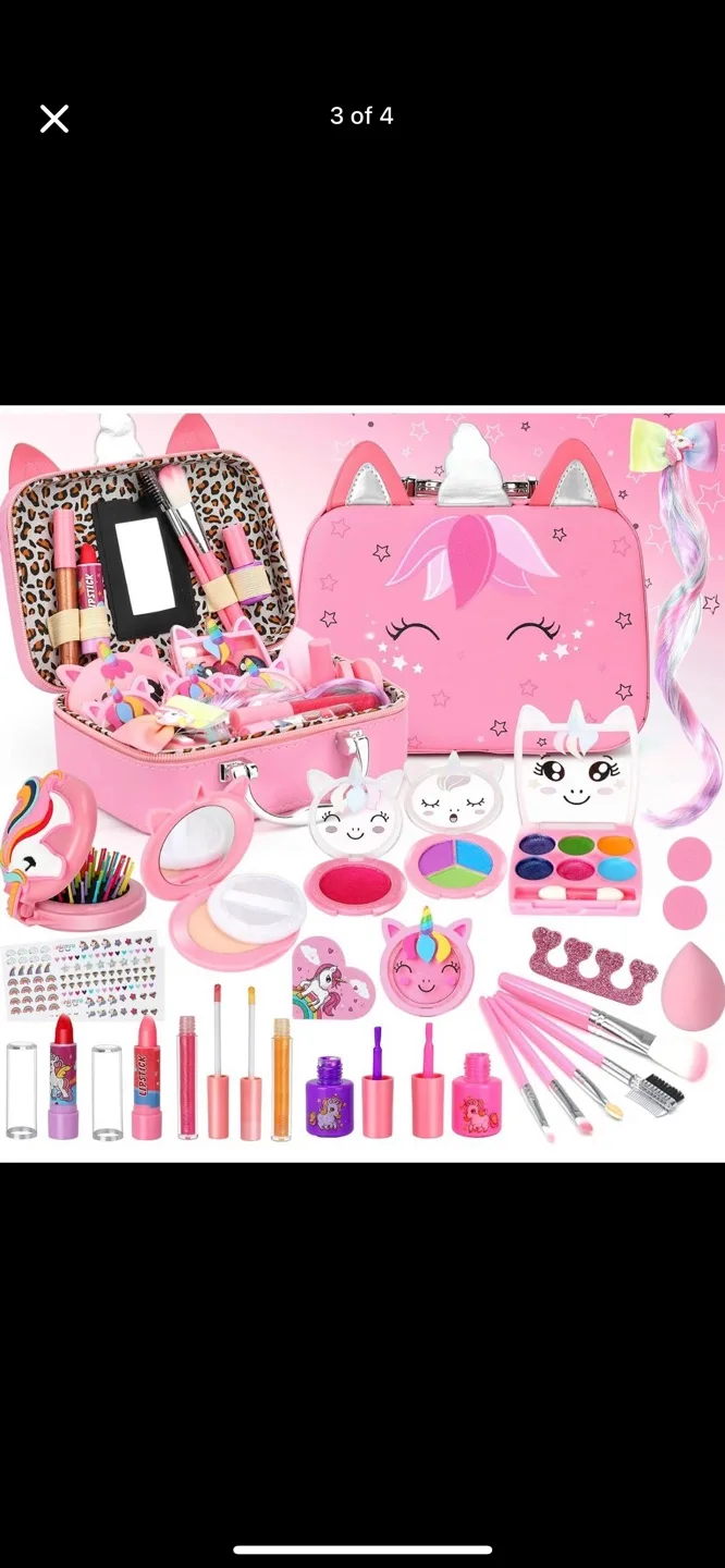 Kids Makeup Kit - Unicorn Theme, Pink
