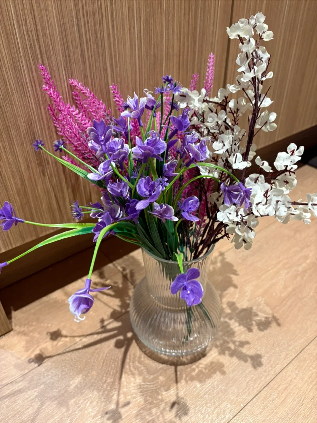 Floral Arrangement in Glass Vase