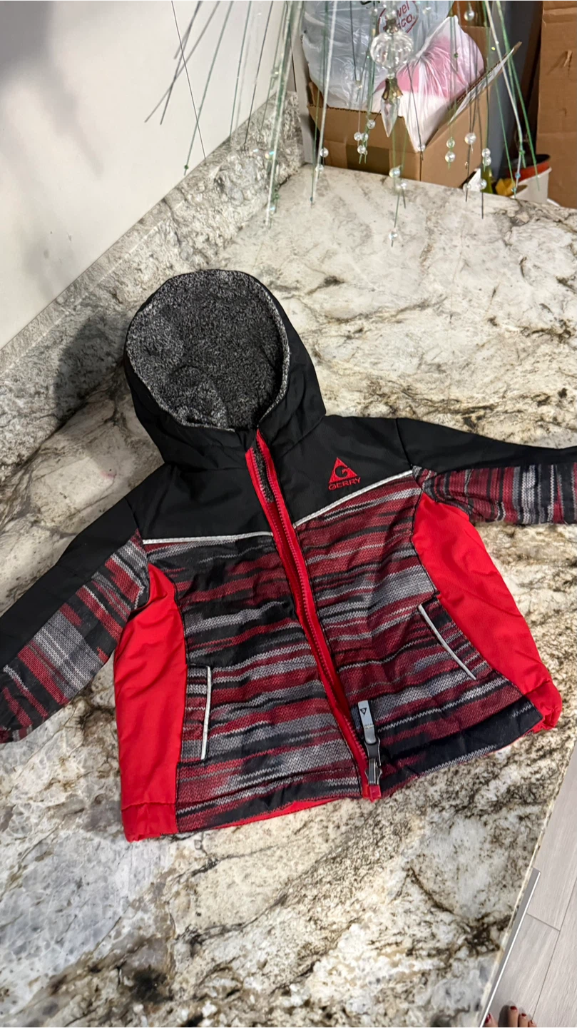 Gerry Kids Jacket Red & Black two- side  check more pictures