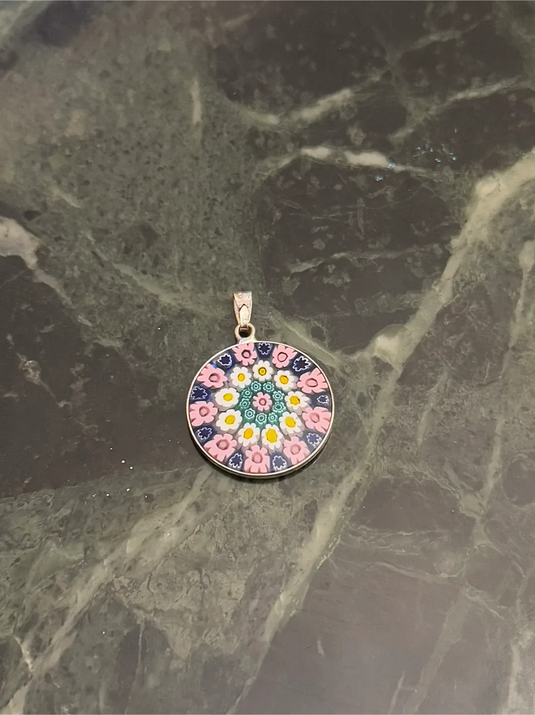 Floral Glass Pendant