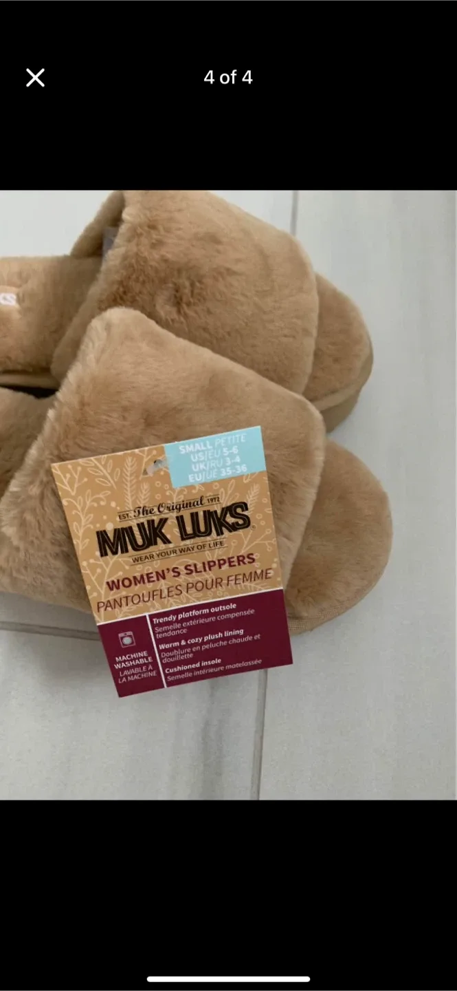 MUK LUKS KIRSTEY SLIDE SLIPPER size 5-6 image indicator(4)