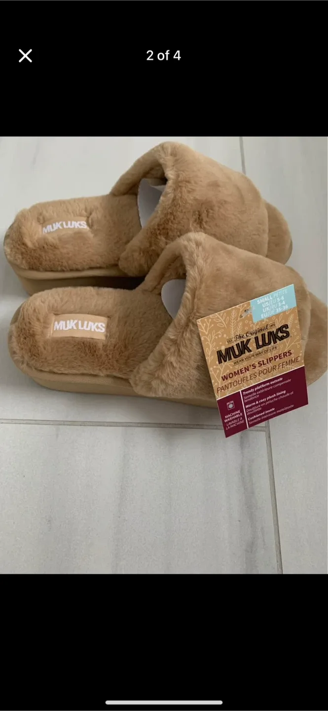 MUK LUKS KIRSTEY SLIDE SLIPPER size 5-6 image indicator(2)