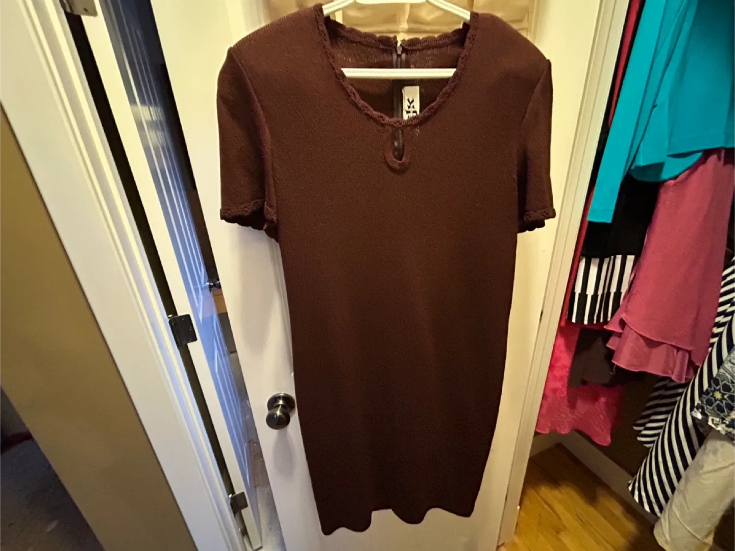 YK Brown Knit Dress