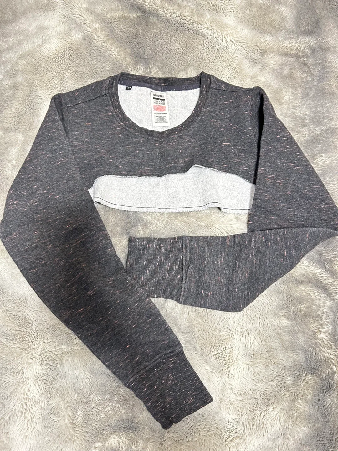 Gymshark Cropped Grey Sweater #cleanout