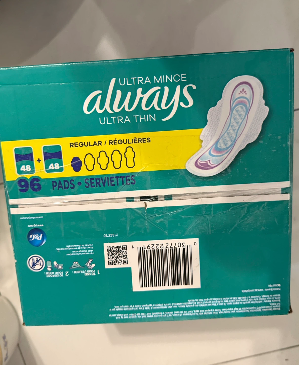 Always Ultra Thin Pads - 96 Count - photo 2