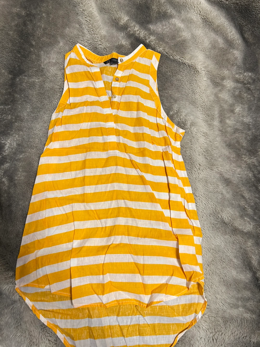 Armani Exchange Yellow Striped Tank Top #cleanout