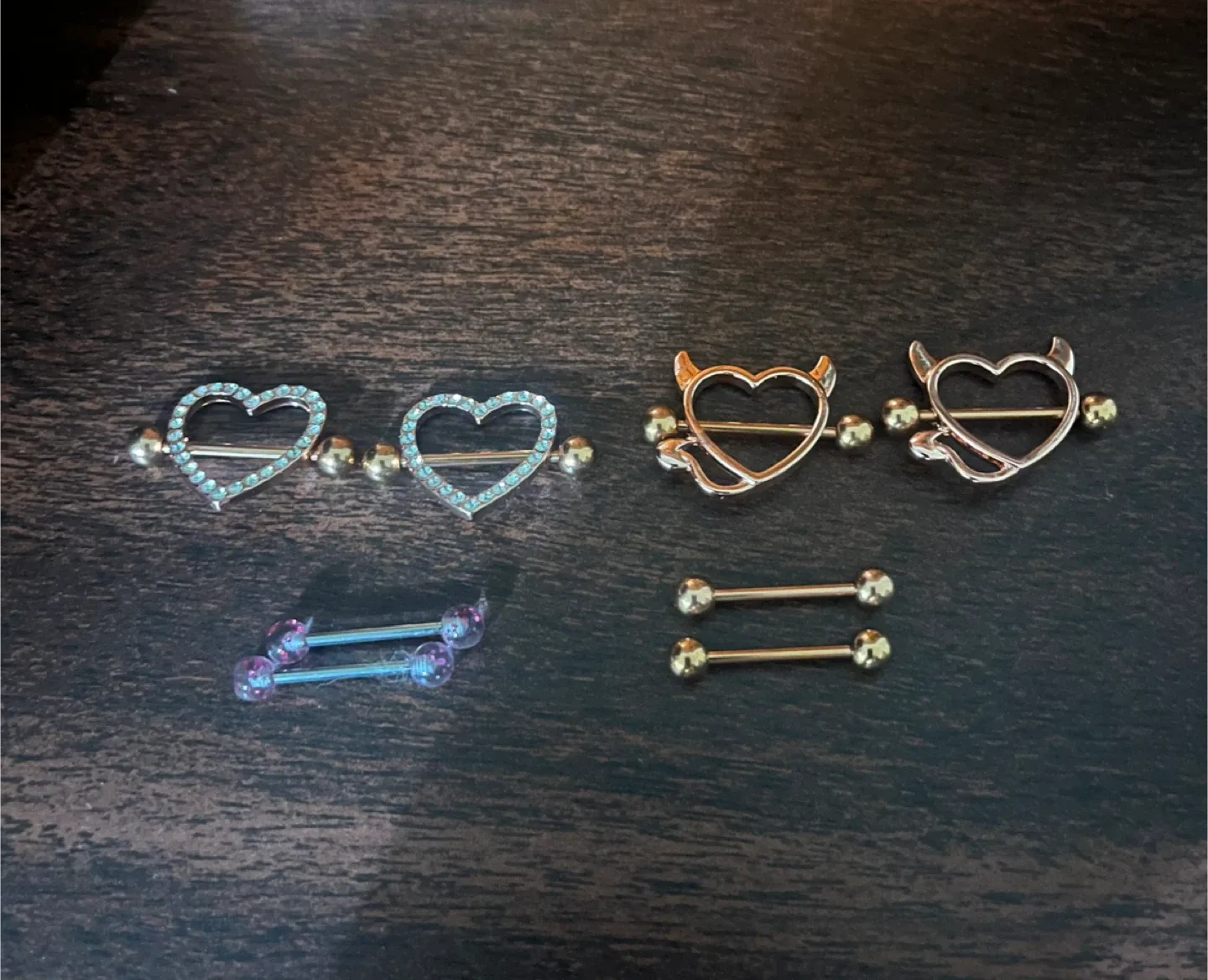 Nipple Rings (4 Pairs)