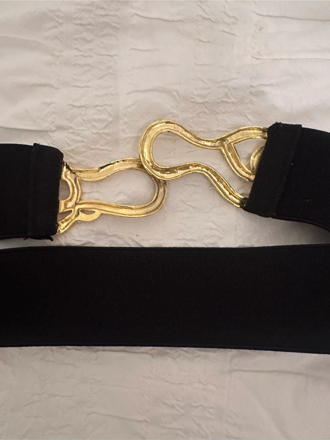 Black Belt with Gold Snake Clasp - photo 4