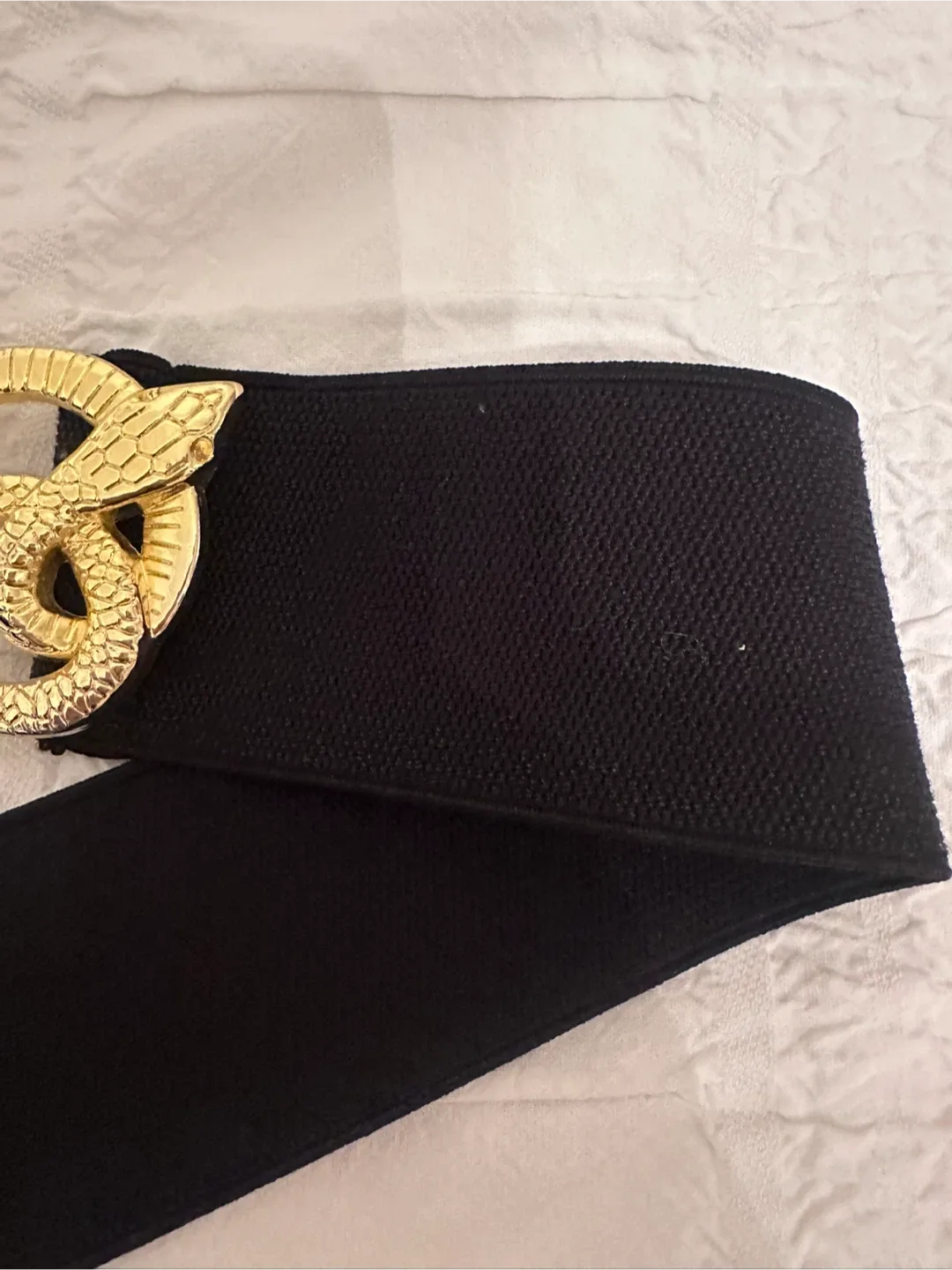 Black Belt with Gold Snake Clasp image indicator(6)