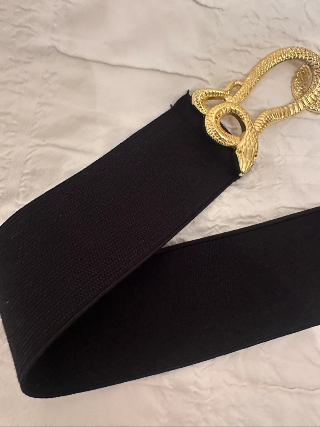 Black Belt with Gold Snake Clasp image indicator(7)