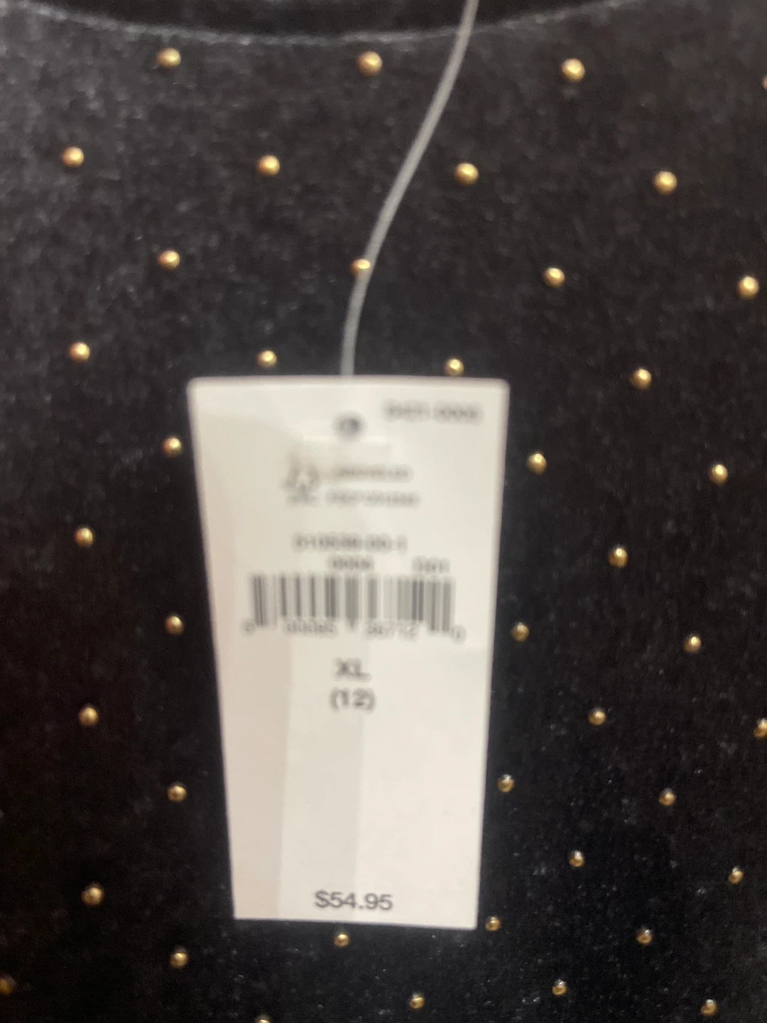 New Gap Kids XL (12) Black Velvet Dress - photo 3