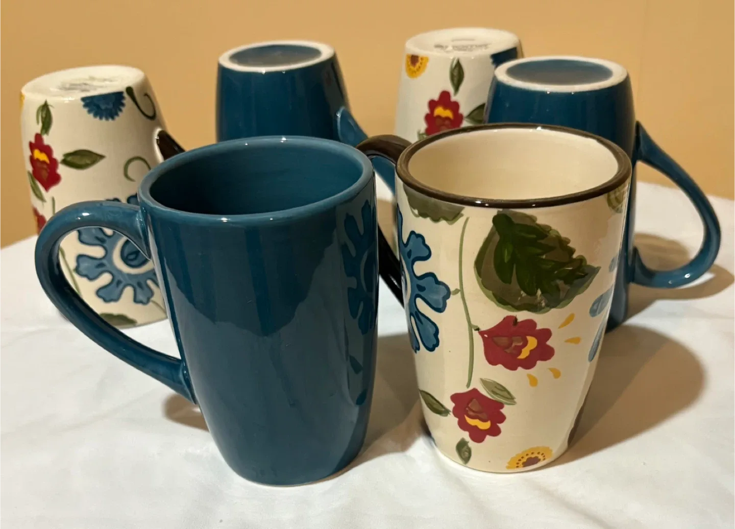 Set of 6 Home American Simplicity Stoneware Mugs image indicator(8)