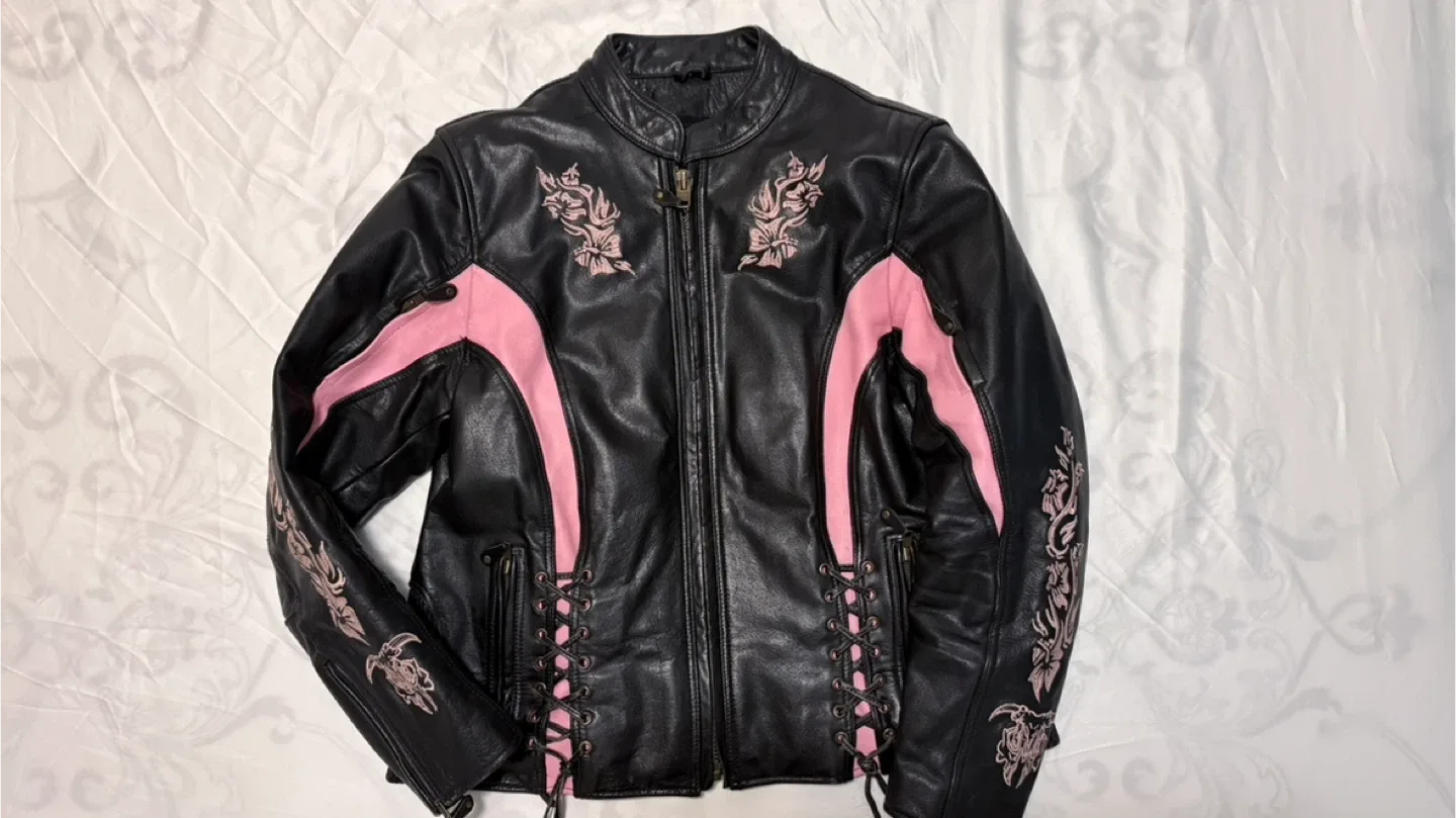 Leather Jacket - Black & Pink image indicator(2)