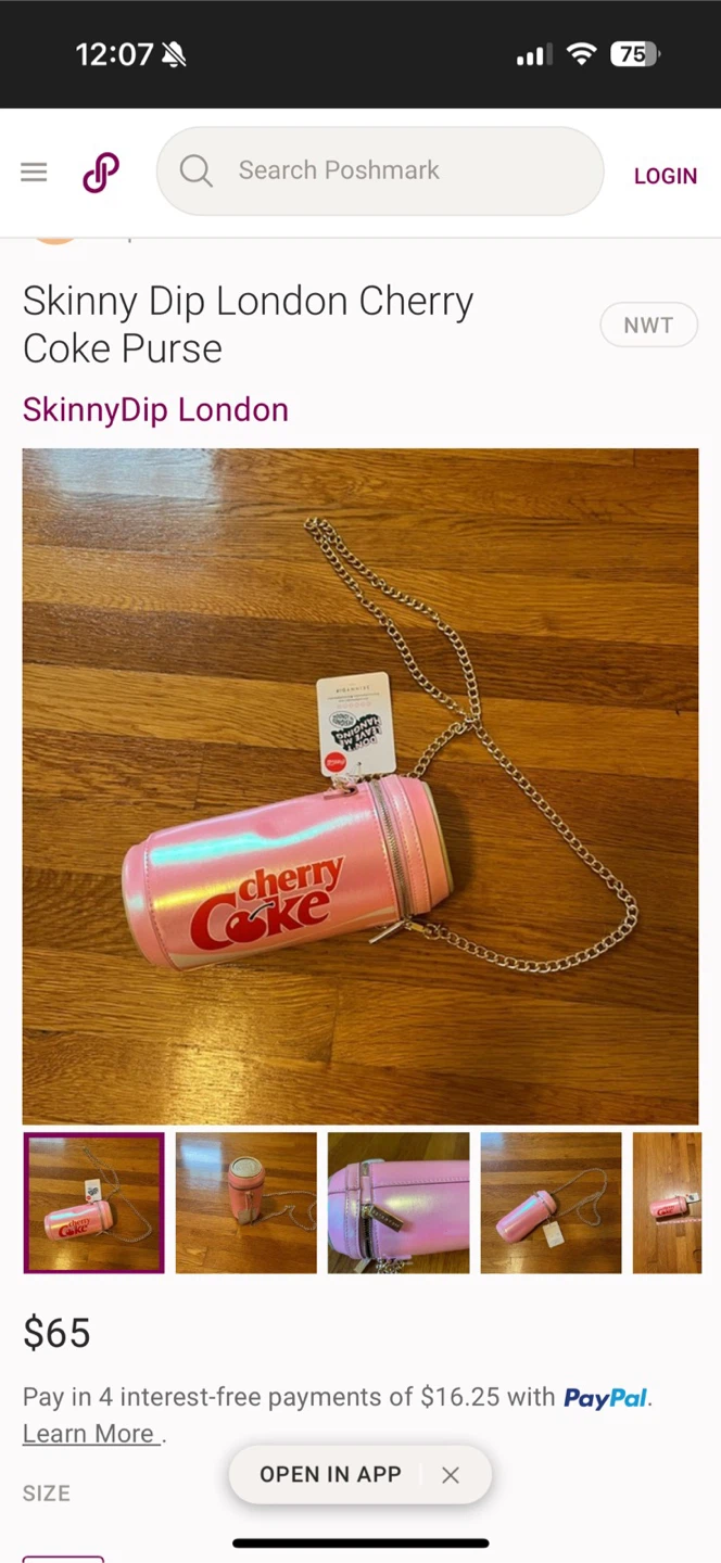 Skinnydip London Cherry Coke Purse - New