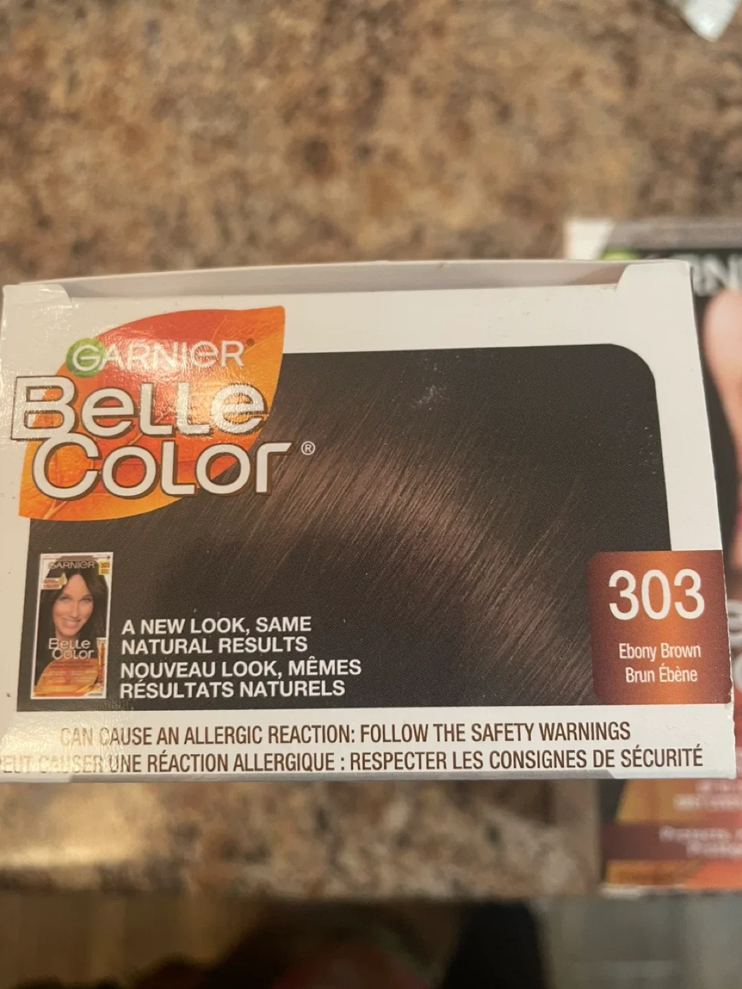 2 boxes Garnier Belle Color 303 Ebony Brown Hair Dye