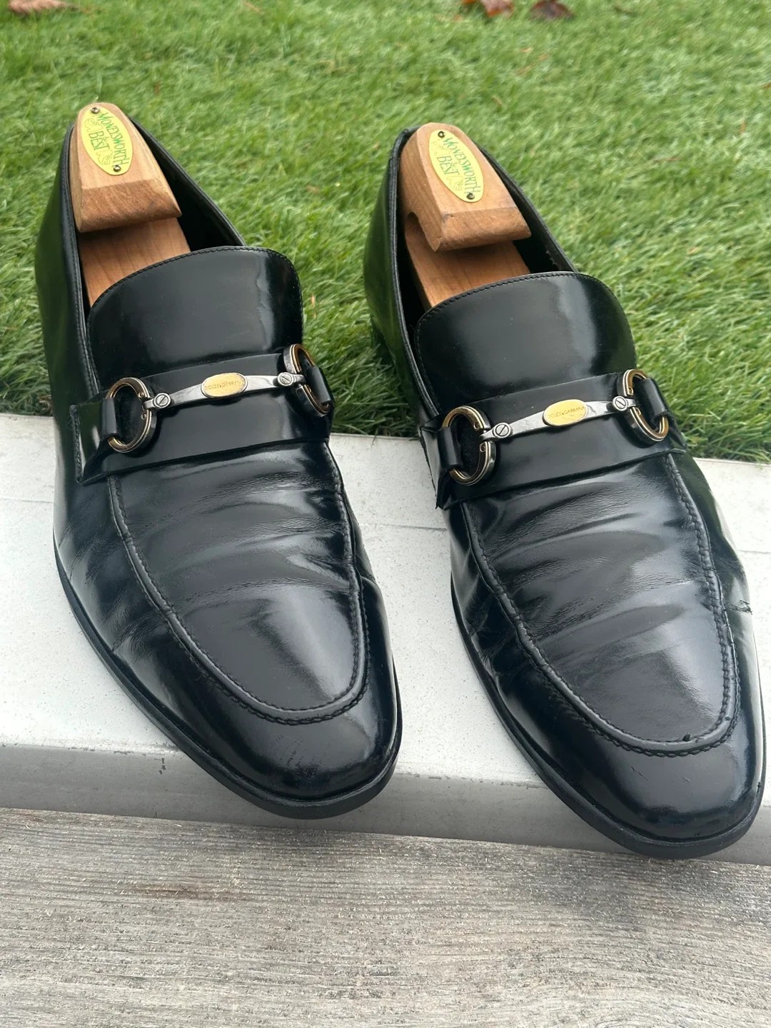 Dolce & Gabbana Black Leather Loafers