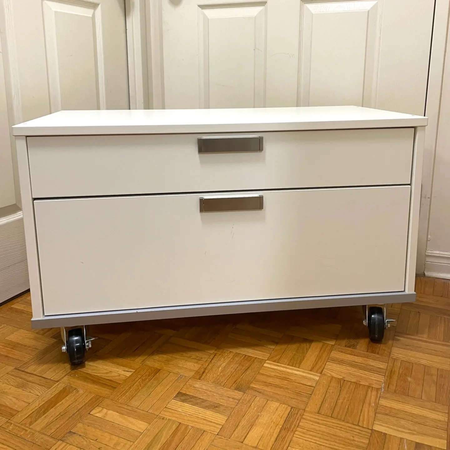 Sturdy Wooden Cabinet w/ wheels #Cleanout