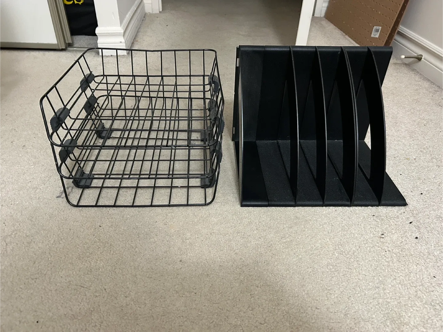 Black Wire Basket & File Holder