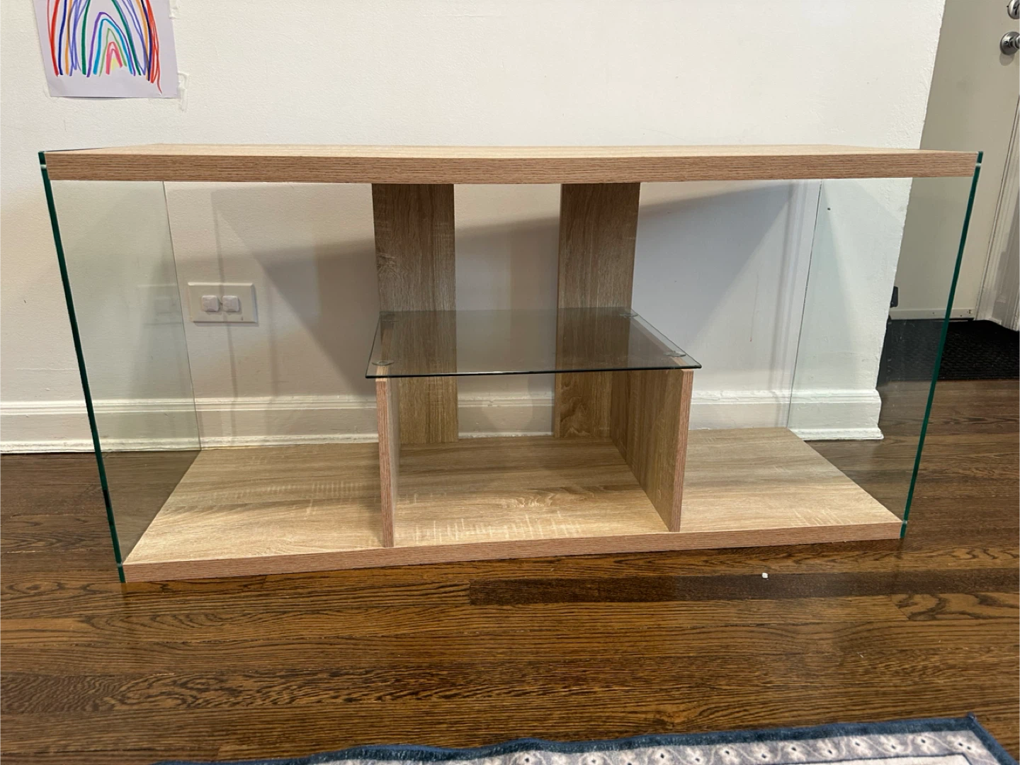 Wood & Glass TV Stand - 47 in wide - photo 5