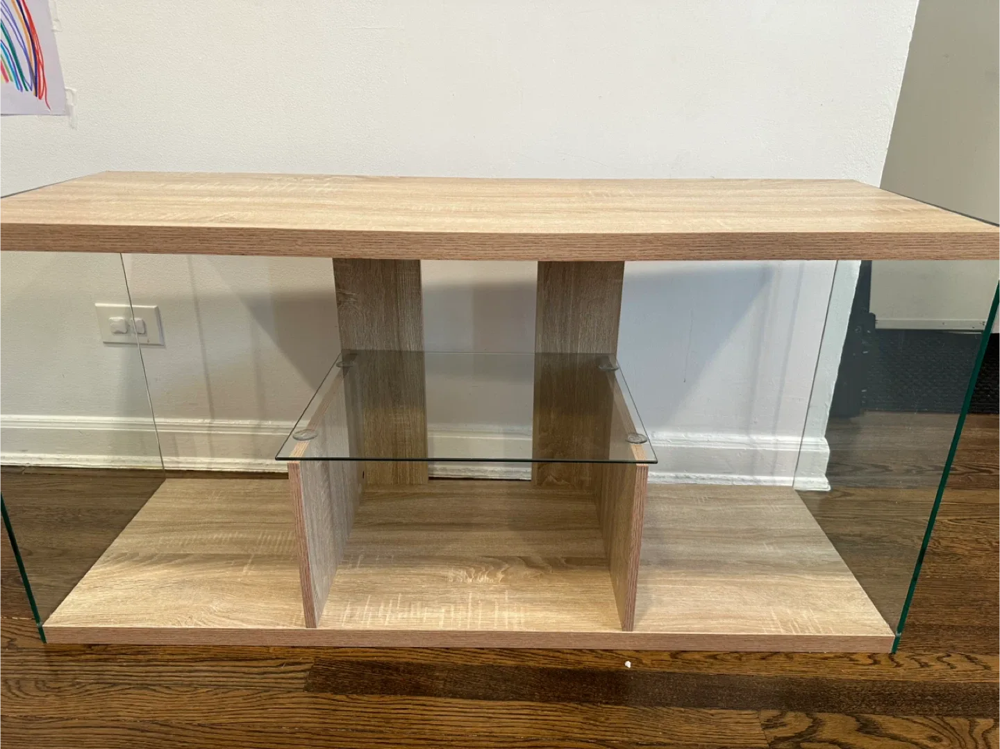 Wood & Glass TV Stand - 47 in wide image indicator(3)