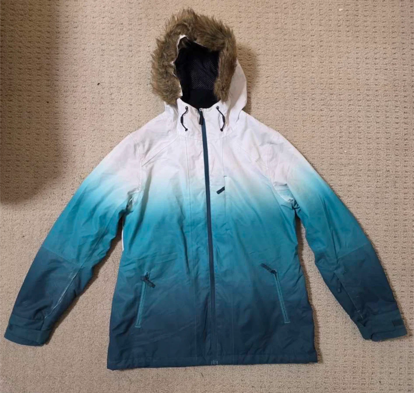 Teal Ombre Snowboard / Ski Jacket