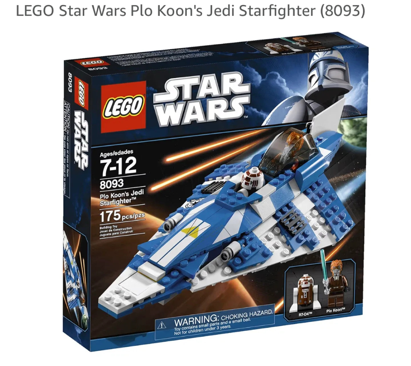 LEGO Star Wars Plo Koon's Jedi Starfighter (8093)